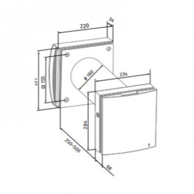 BLAUBERG VENTO EXPERT A50-1 S10 W V.3  mini rekuperatorius 2