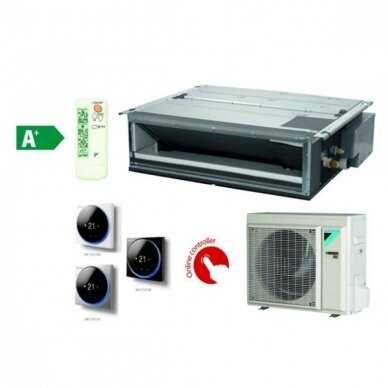 DAIKIN FDXM25F9 RXM25N9 SPLIT (IKI 40PA) ortakinis oro kondicionierius