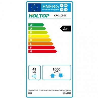 Holtop CFA 1000C 1000m3/h rekuperatorius 1