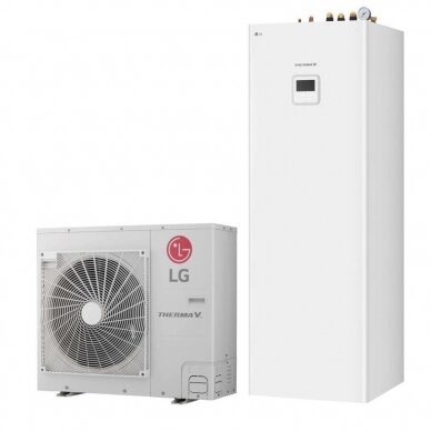 Šilumos siurblys LG Therma V HU091MR/ HN0916T su vandens šildytuvu 9,0kW