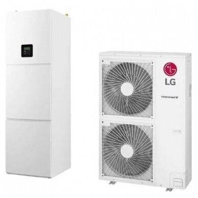 Šilumos siurblys LG Therma V HU143MRB/HN1616Y su vandens šildytuvu 14,0/11,0kW