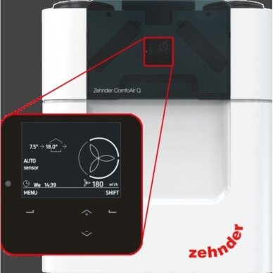 ZEHNDER COMFOAIR Q 600 ST rekuperatorius (su pasirinkimais) 3